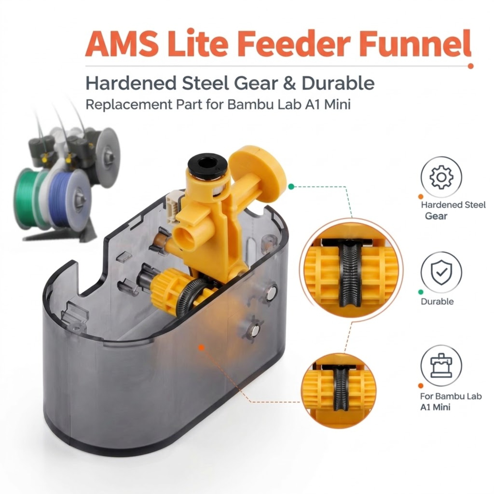 3D Printing Industry - AMS Lite Left&Right Feeder Filament Funnel