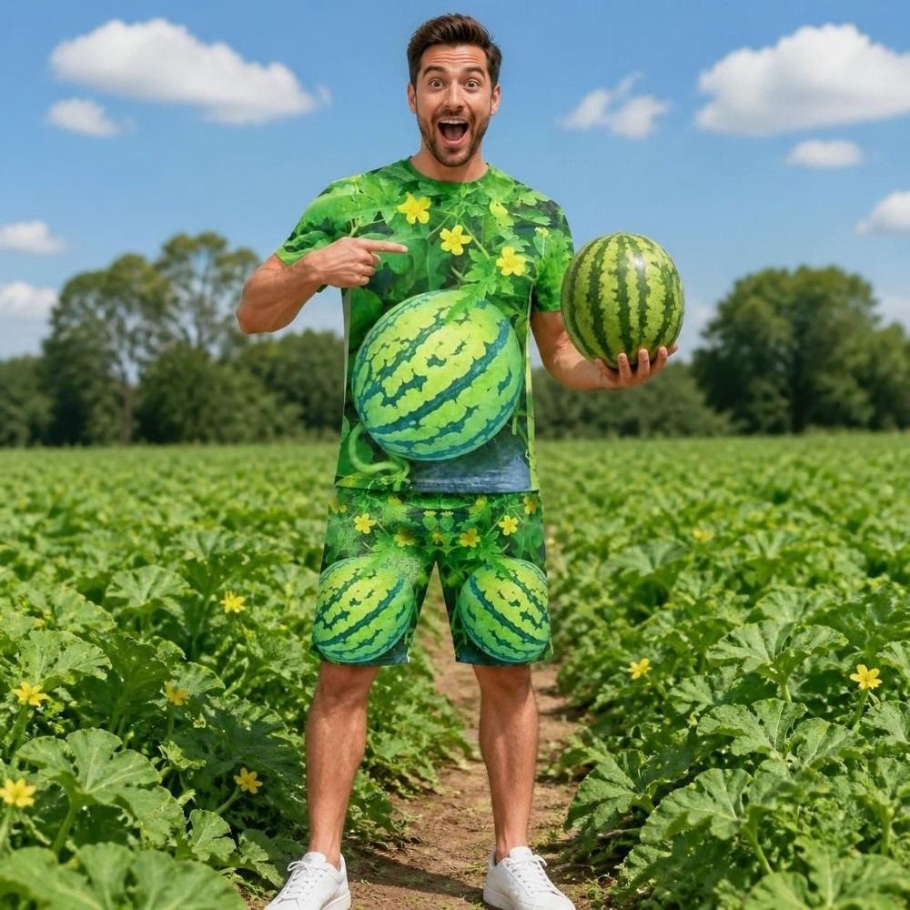 3D Print Fruit Graphic Tee Sho - 3D Printing Custom ulasan dan harga