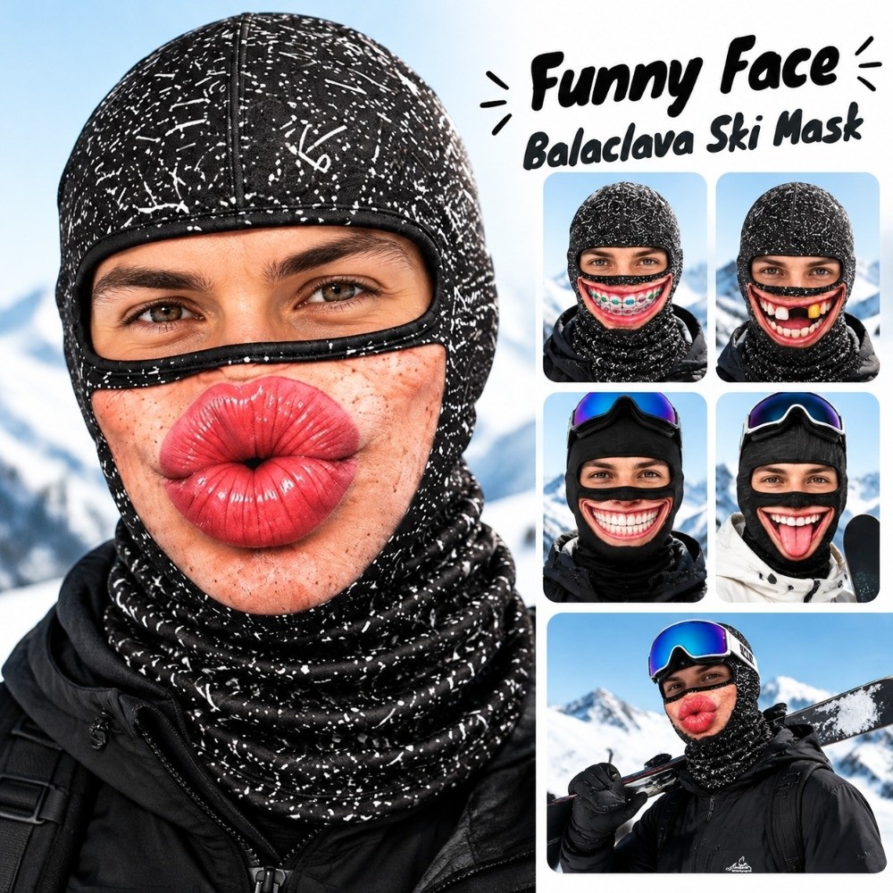 3D Face Printed Old Man Balacl - 3D Printing Mask ulasan dan harga