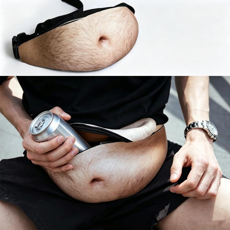 Fake Beer Belly Fanny Pack Fun - 3D Printing Nylon ulasan dan harga